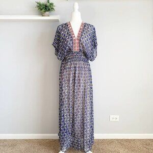 Anthropologie | Oda Maxi Dress | Embroidered | Vineet Bahl | Size 6